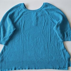 Bubble blue knit mid length sleeve Lane Bryant size 22/24
